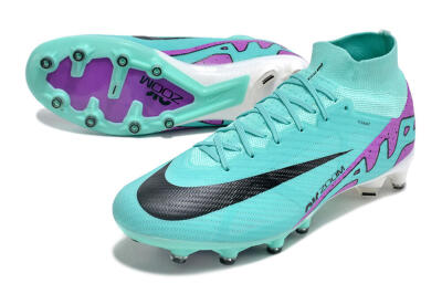 Nike Air Zoom Mercurial Superfly 9 Elite AG High-Tops Football Boots - Blue/Purple/Black