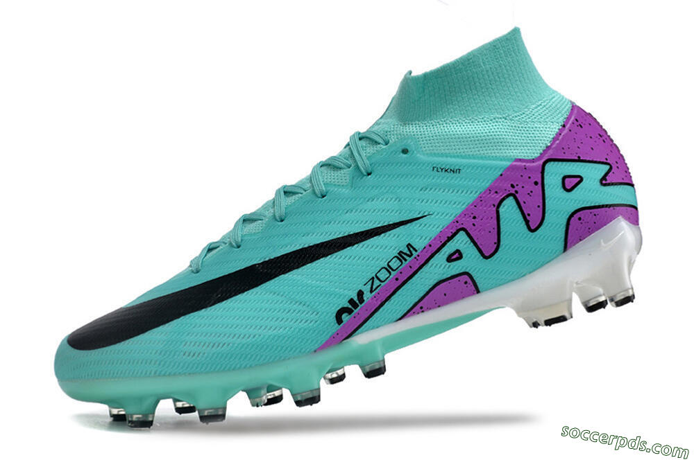 Nike Air Zoom Mercurial Superfly 9 Elite AG High-Tops Football Boots - Blue/Purple/Black 5