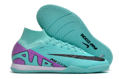 Nike Air Zoom Mercurial Superfly 9 Elite IC High-Tops Football Shoes - Blue/Purple/Black