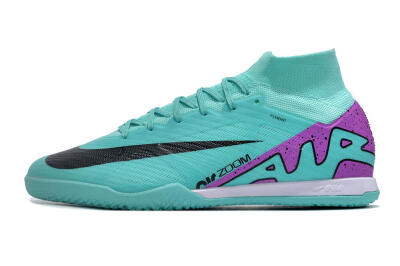 Nike Air Zoom Mercurial Superfly 9 Elite IC High-Tops Football Shoes - Blue/Purple/Black