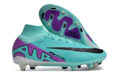 Nike Air Zoom Mercurial Superfly 9 Elite SG High-Tops Football Boots - Blue/Purple/Black