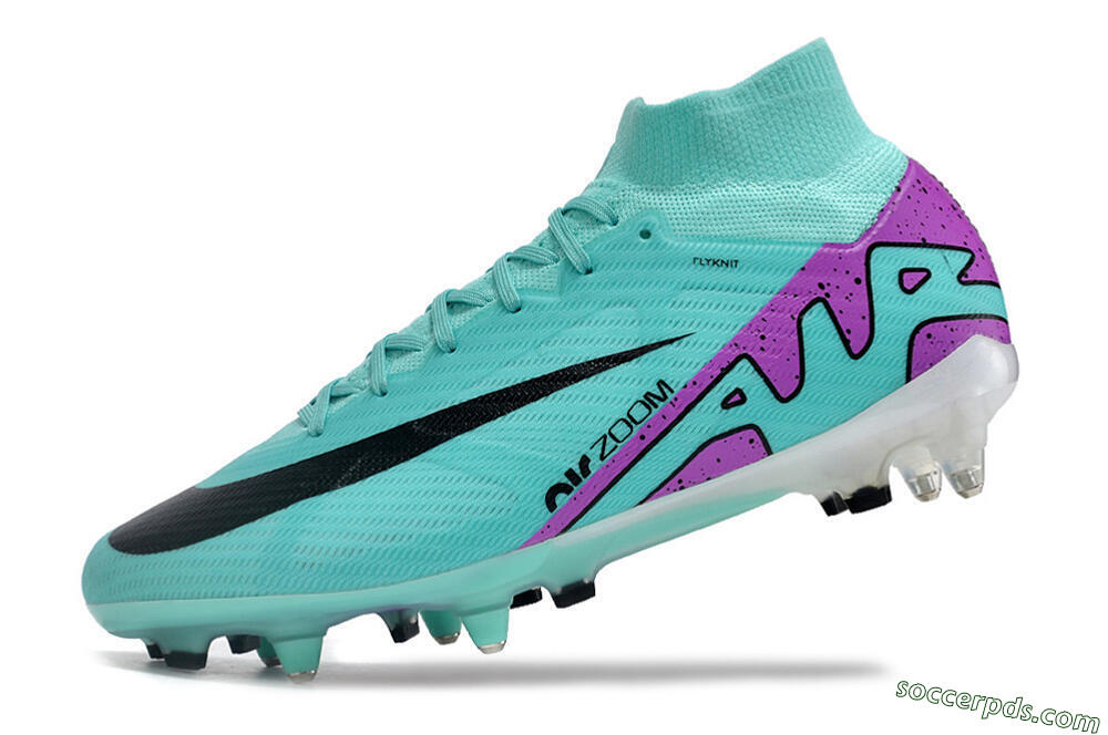 Nike Air Zoom Mercurial Superfly 9 Elite SG High-Tops Football Boots - Blue/Purple/Black 5