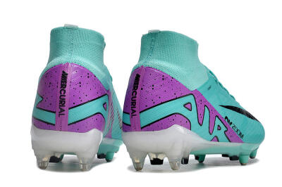 Nike Air Zoom Mercurial Superfly 9 Elite SG High-Tops Football Boots - Blue/Purple/Black