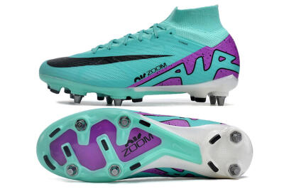 Nike Air Zoom Mercurial Superfly 9 Elite SG High-Tops Football Boots - Blue/Purple/Black