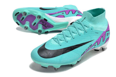 Nike Air Zoom Mercurial Superfly 9 Elite SG High-Tops Football Boots - Blue/Purple/Black