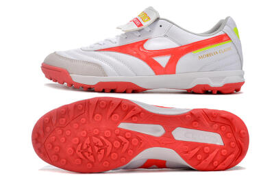 Mizuno Morelia Classic TF Low-Tops Football Shoes - White/Red/Green
