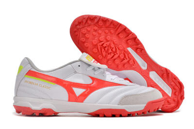 Mizuno Morelia Classic TF Low-Tops Football Shoes - White/Red/Green