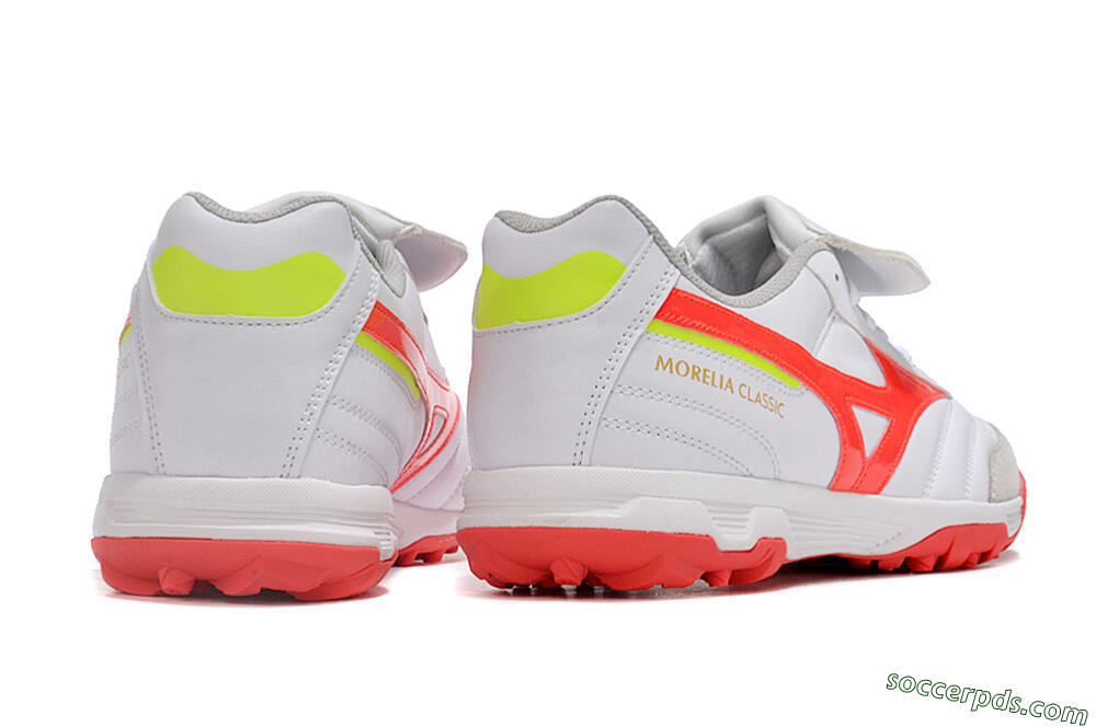Mizuno Morelia Classic TF Low-Tops Football Shoes - White/Red/Green 6