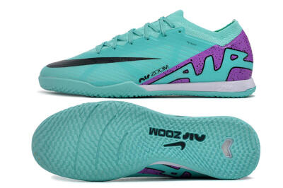 Nike Air Zoom Mercurial Vapor 15 Elite IC Low-Tops Football Shoes - Blue/Purple/Black