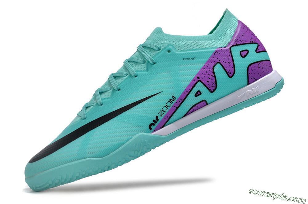 Nike Air Zoom Mercurial Vapor 15 Elite IC Low-Tops Football Shoes - Blue/Purple/Black 5