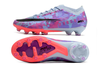 Nike Air Zoom Mercurial Vapor 15 Elite AG Low-Tops Football Boots - Blue/Purple/Pink