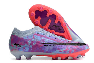 Nike Air Zoom Mercurial Vapor 15 Elite AG Low-Tops Football Boots - Blue/Purple/Pink
