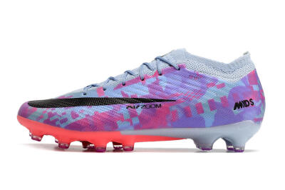 Nike Air Zoom Mercurial Vapor 15 Elite AG Low-Tops Football Boots - Blue/Purple/Pink