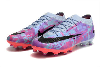 Nike Air Zoom Mercurial Vapor 15 Elite AG Low-Tops Football Boots - Blue/Purple/Pink