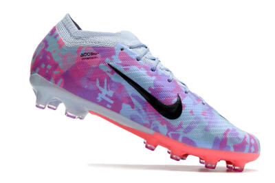 Nike Air Zoom Mercurial Vapor 15 Elite AG Low-Tops Football Boots - Blue/Purple/Pink