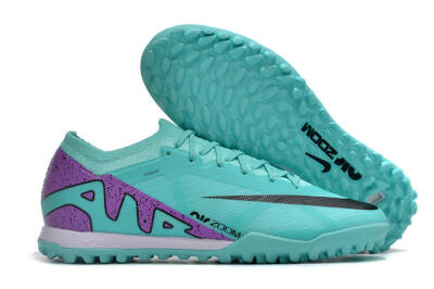 Nike Air Zoom Mercurial Vapor 15 Elite TF Low-Tops Football Shoes - Blue/Black/Purple