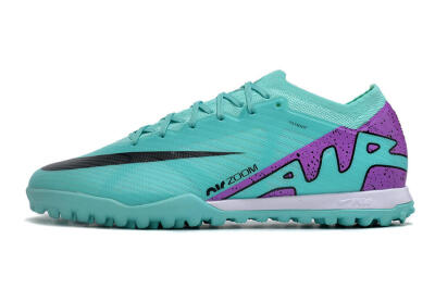 Nike Air Zoom Mercurial Vapor 15 Elite TF Low-Tops Football Shoes - Blue/Black/Purple