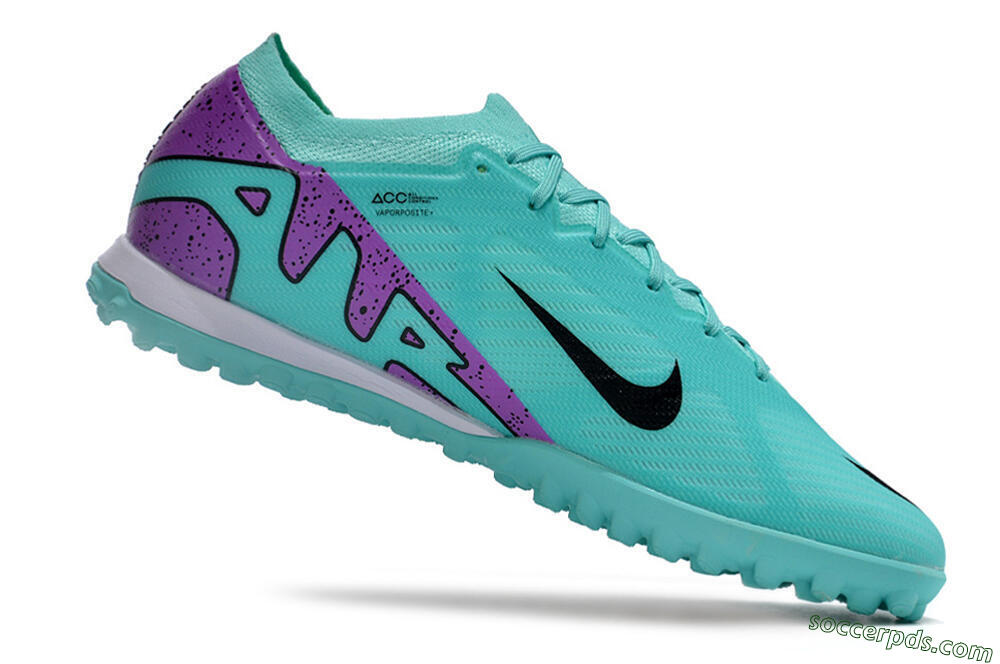 Nike Air Zoom Mercurial Vapor 15 Elite TF Low-Tops Football Shoes - Blue/Black/Purple 4