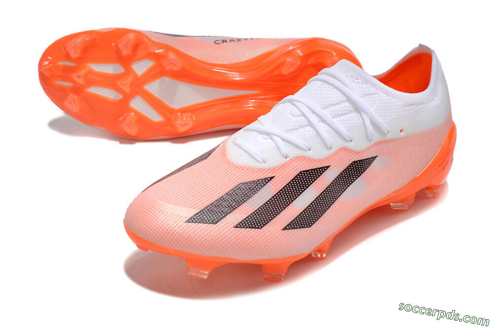 Adidas X Crazyfast.1 FG Low-Tops Football Boots - White/Red/Black 3