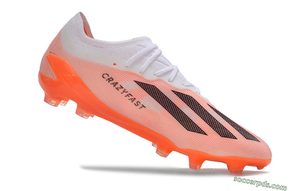 Adidas X Crazyfast.1 FG Low-Tops Football Boots - White/Red/Black 4