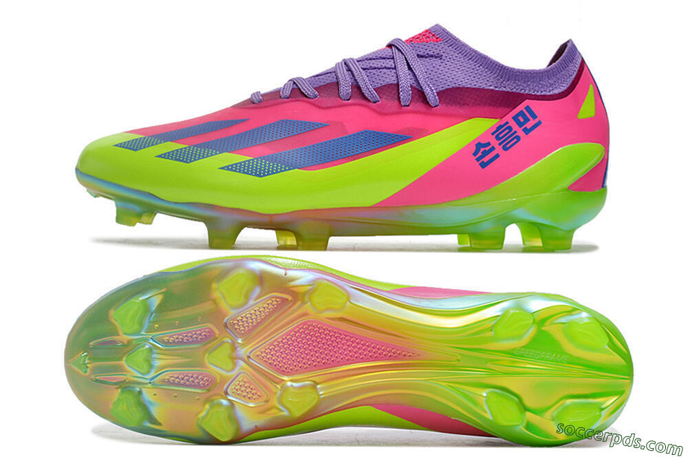 Adidas X Speedportal .1 2022 World Cup Boots FG Low-Tops Football Boots - Pink/Purple/Blue/Green 0