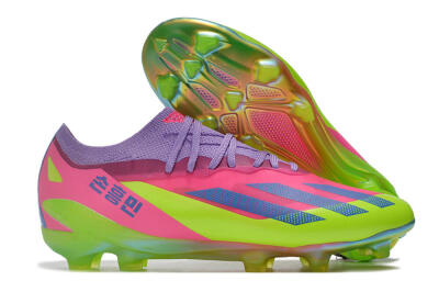 Adidas X Speedportal .1 2022 World Cup Boots FG Low-Tops Football Boots - Pink/Purple/Blue/Green