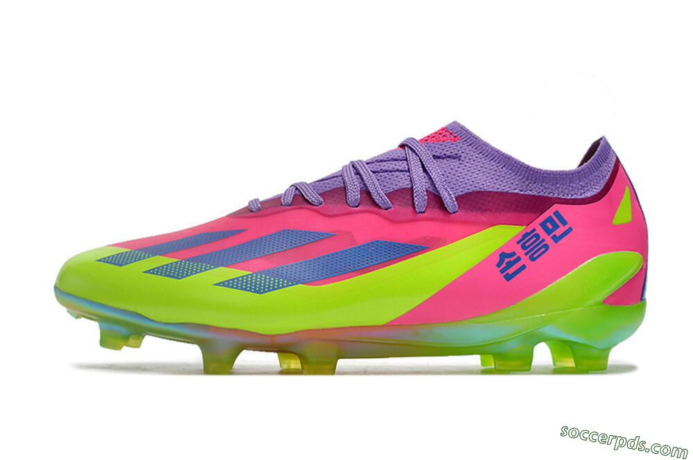 Adidas X Speedportal .1 2022 World Cup Boots FG Low-Tops Football Boots - Pink/Purple/Blue/Green 2