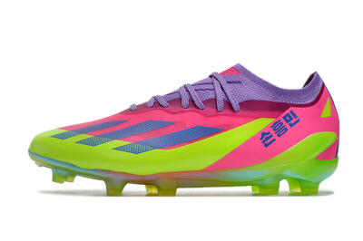 Adidas X Speedportal .1 2022 World Cup Boots FG Low-Tops Football Boots - Pink/Purple/Blue/Green