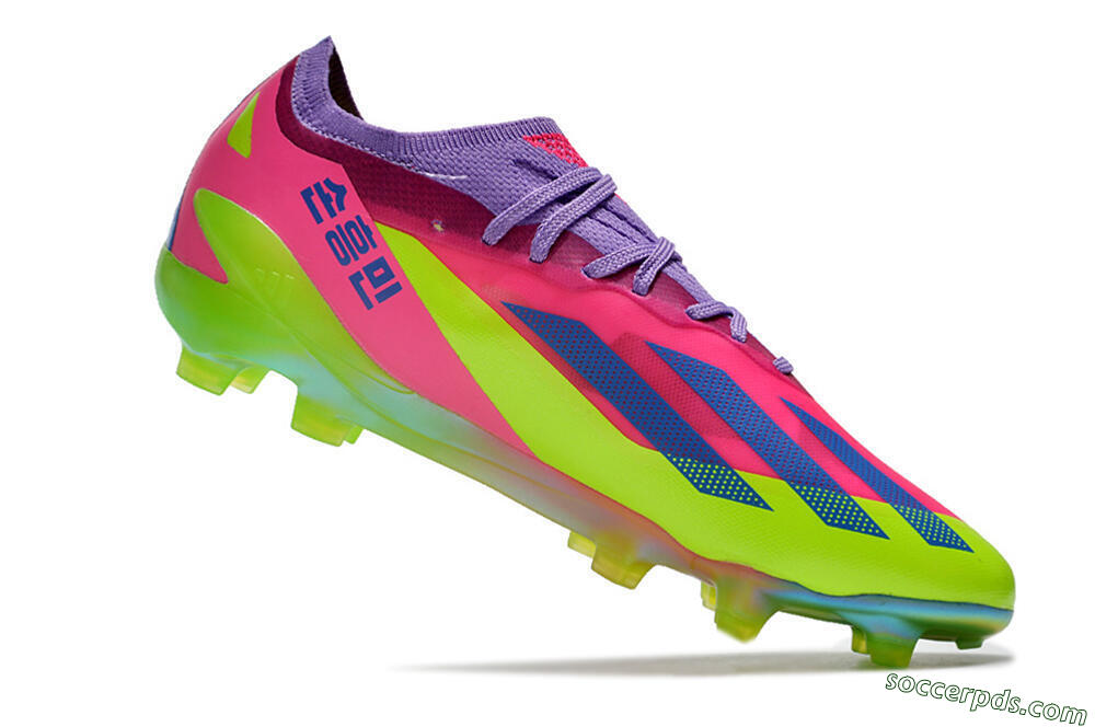 Adidas X Speedportal .1 2022 World Cup Boots FG Low-Tops Football Boots - Pink/Purple/Blue/Green 4