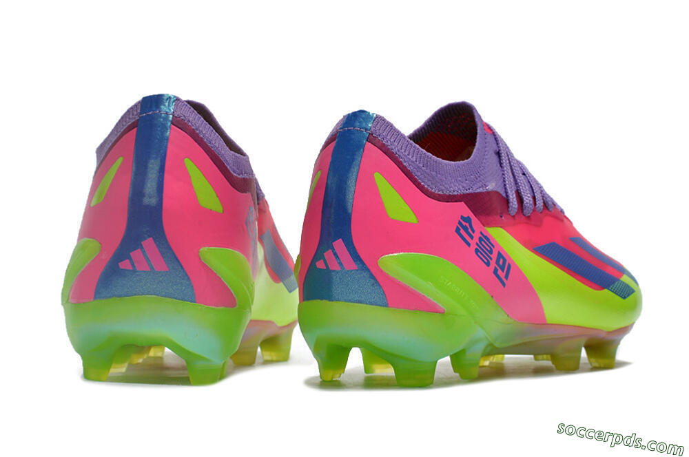 Adidas X Speedportal .1 2022 World Cup Boots FG Low-Tops Football Boots - Pink/Purple/Blue/Green 6