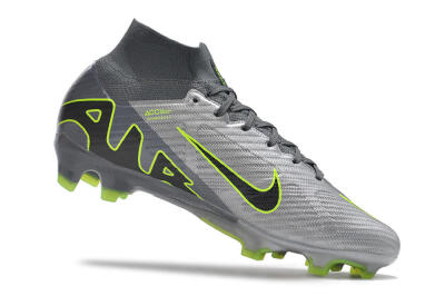 Nike Air Zoom Mercurial Superfly 9 Elite FG High-Tops Football Boots - Grey/Silver/Black/Green