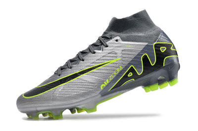 Nike Air Zoom Mercurial Superfly 9 Elite FG High-Tops Football Boots - Grey/Silver/Black/Green