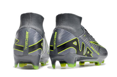 Nike Air Zoom Mercurial Superfly 9 Elite FG High-Tops Football Boots - Grey/Silver/Black/Green
