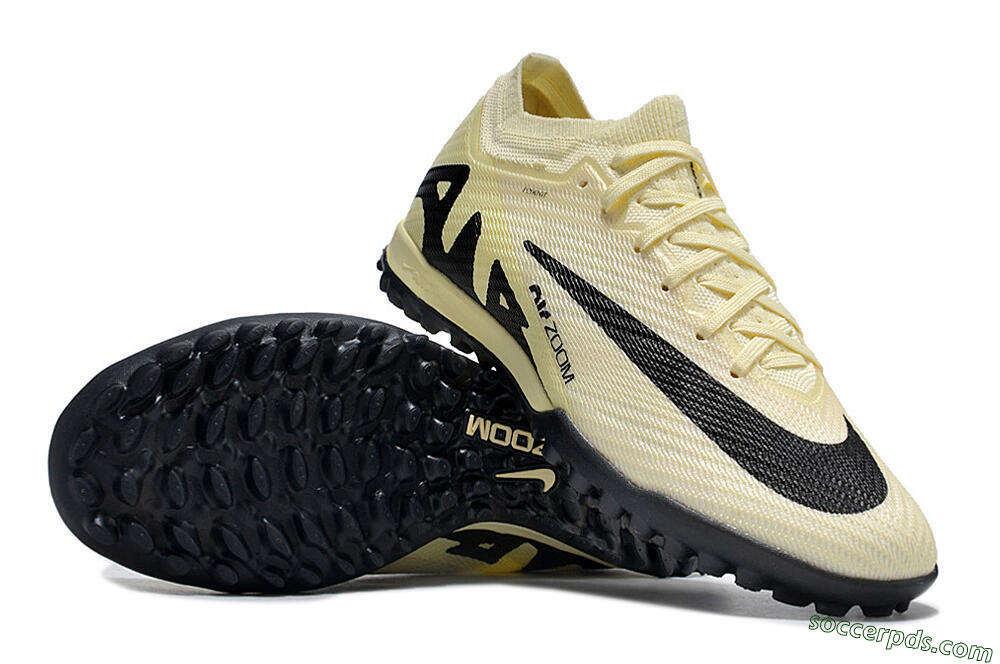 Nike Air Zoom Mercurial Vapor 15 Elite TF Low-Tops Football Shoes - Beige/Black 0
