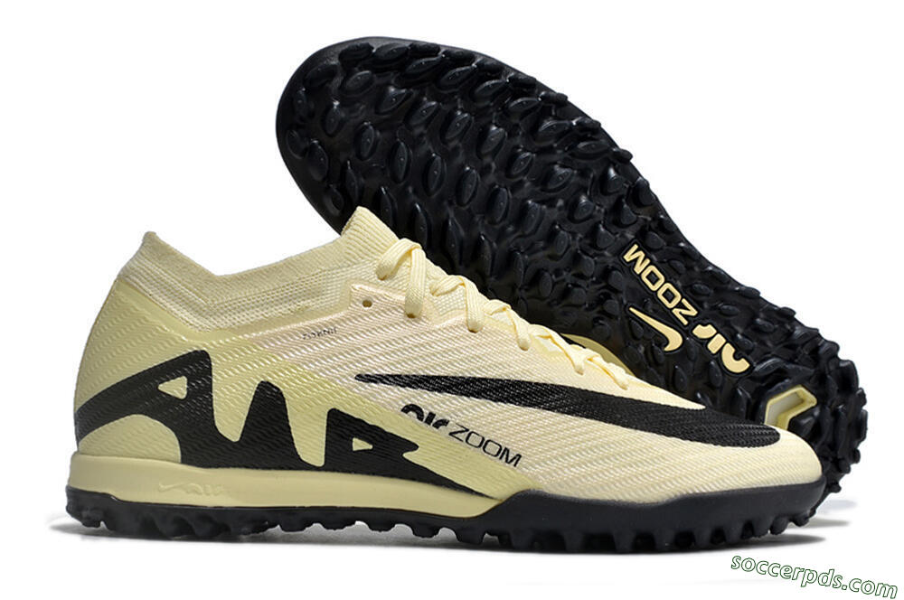 Nike Air Zoom Mercurial Vapor 15 Elite TF Low-Tops Football Shoes - Beige/Black 1