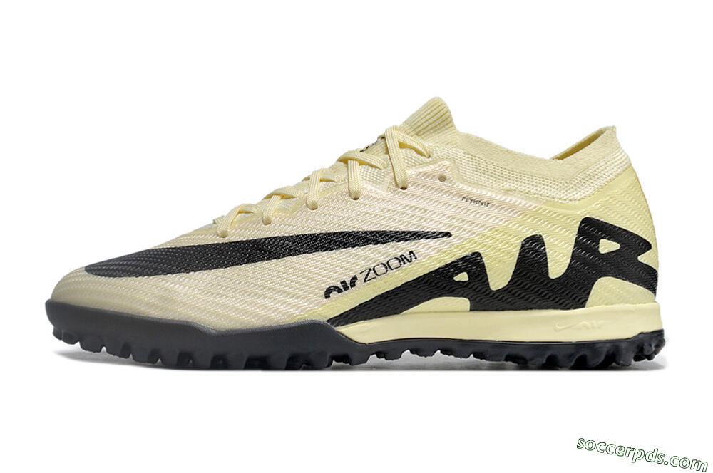 Nike Air Zoom Mercurial Vapor 15 Elite TF Low-Tops Football Shoes - Beige/Black 2