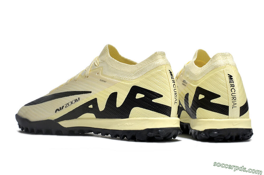 Nike Air Zoom Mercurial Vapor 15 Elite TF Low-Tops Football Shoes - Beige/Black 4