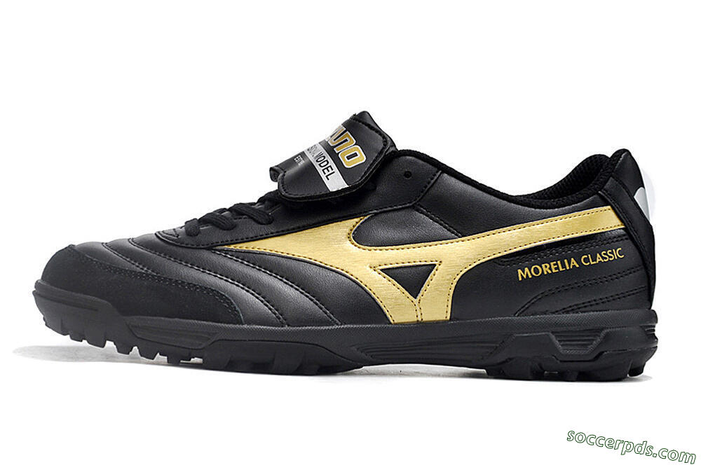 Mizuno Morelia Classic TF Low-Tops Football Shoes - Black/Gold 2