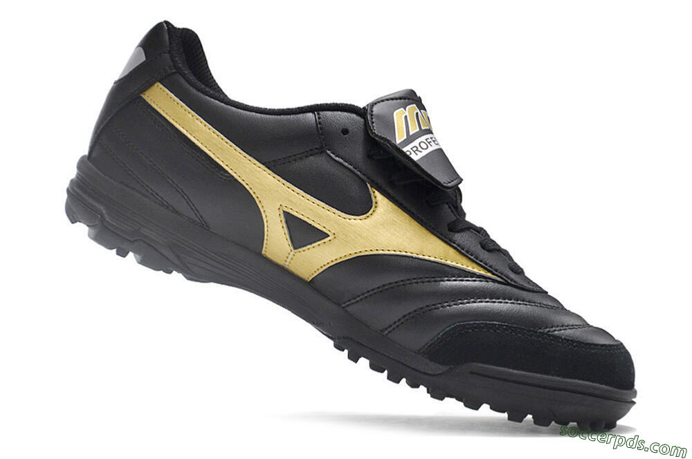 Mizuno Morelia Classic TF Low-Tops Football Shoes - Black/Gold 4