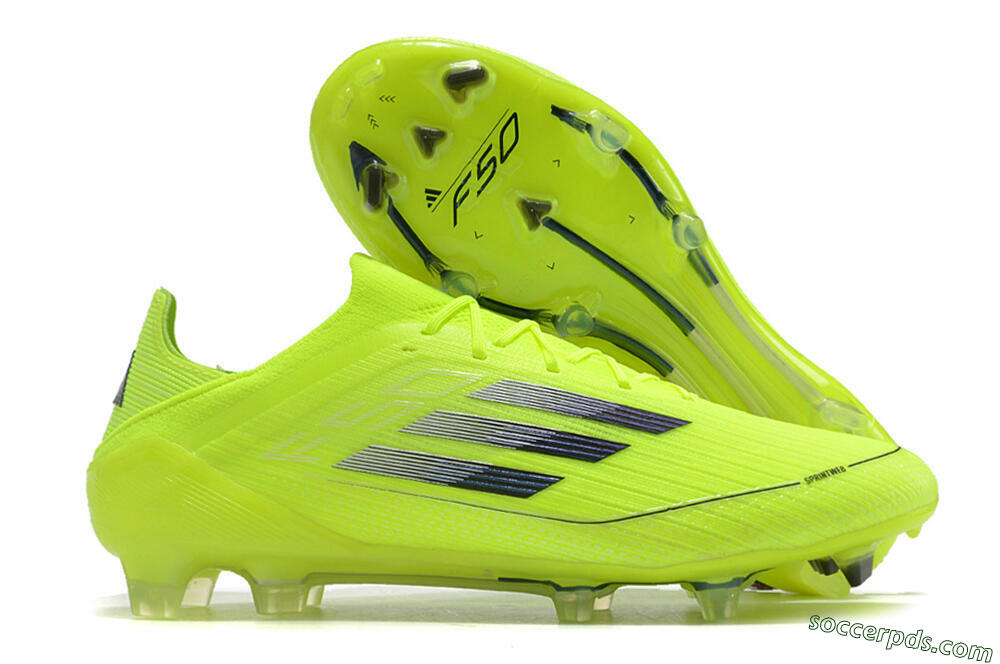 Adidas F50 Adizero FG Low-Tops Football Boots - Yellow/Black 1