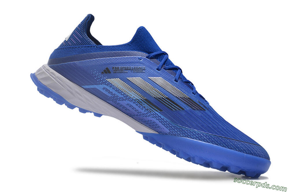 Adidas F50 Adizero TF Low-Tops Football Shoes - Blue/Silver/Black 4