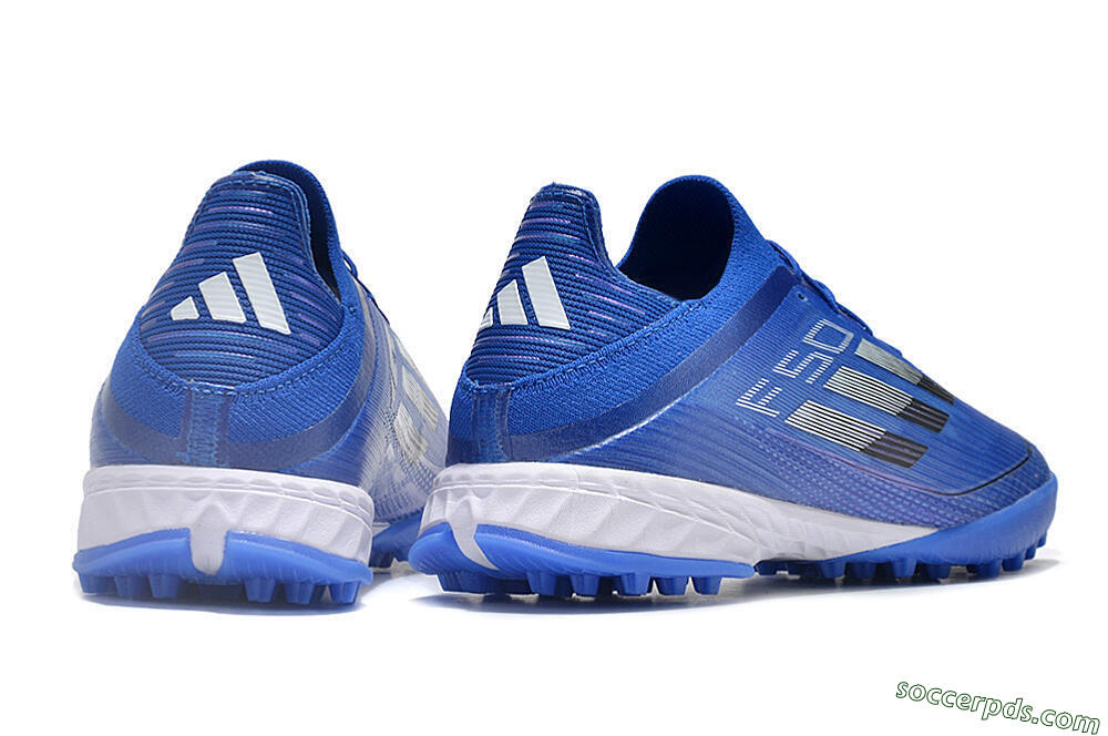 Adidas F50 Adizero TF Low-Tops Football Shoes - Blue/Silver/Black 6