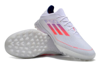 Adidas F50 Adizero TF Low-Tops Football Shoes - White/Red/Blue