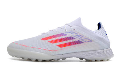 Adidas F50 Adizero TF Low-Tops Football Shoes - White/Red/Blue