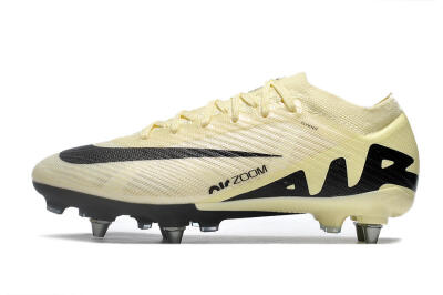 Nike Air Zoom Mercurial Vapor 15 Elite SG Low-Tops Football Boots - Beige/Black