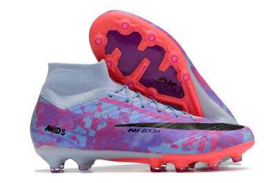 Nike Air Zoom Mercurial Superfly 9 Elite AG High-Tops Football Boots - Blue/Purple/Pink