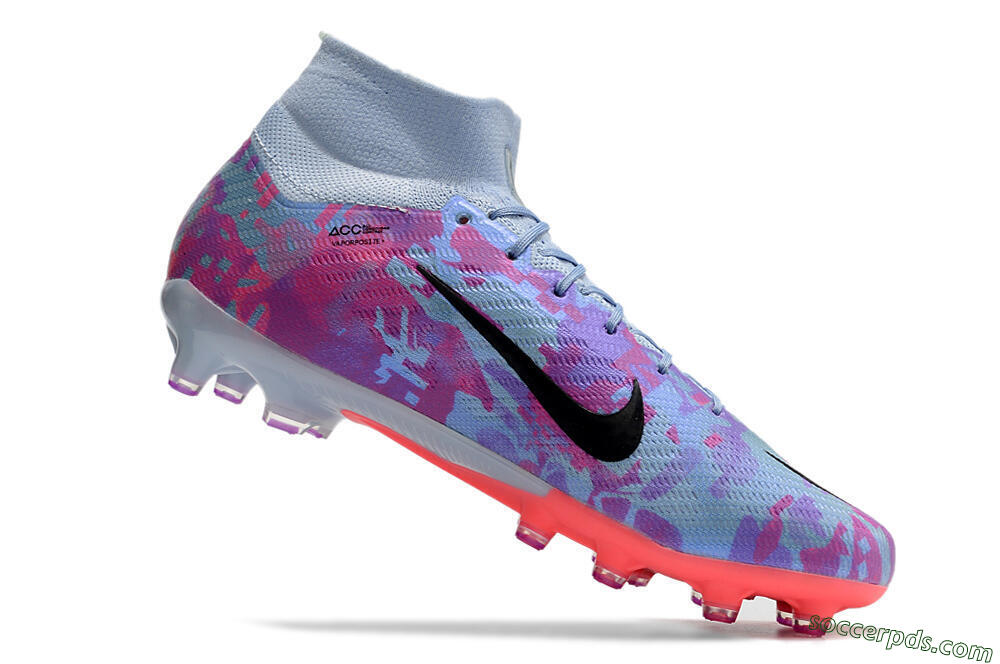 Nike Air Zoom Mercurial Superfly 9 Elite AG High-Tops Football Boots - Blue/Purple/Pink 7