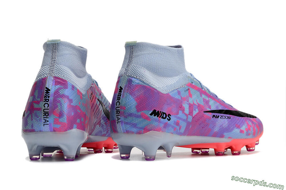 Nike Air Zoom Mercurial Superfly 9 Elite AG High-Tops Football Boots - Blue/Purple/Pink 9