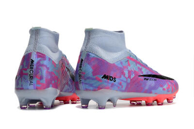 Nike Air Zoom Mercurial Superfly 9 Elite AG High-Tops Football Boots - Blue/Purple/Pink