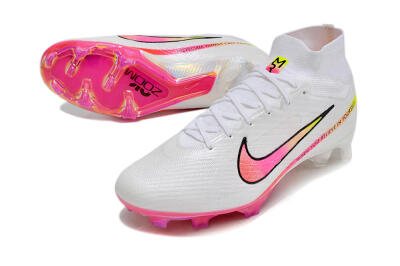 Nike Air Zoom Mercurial Superfly 9 Elite FG High-Tops Football Boots - White/Pink/Black